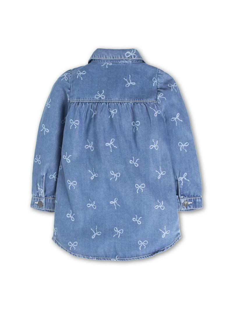 Wonder Nation Toddler Girl Denim Dress, Sizes 12 Months - 5T | Walmart (US)