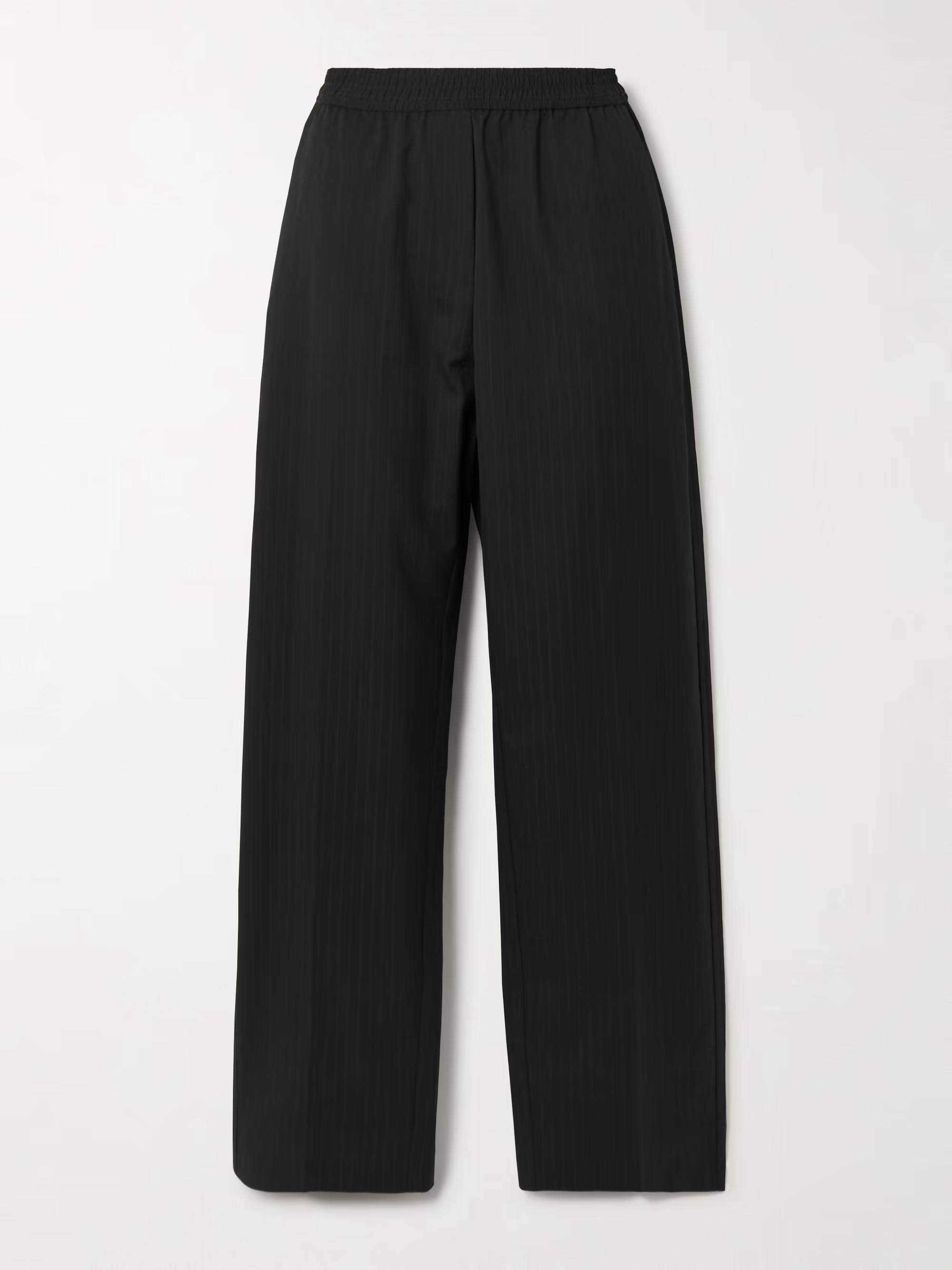 Pinstriped wool-blend twill wide-leg pants | NET-A-PORTER (US)