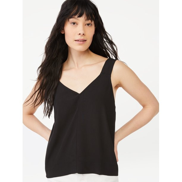 Free Assembly Women's V-Neck Tank Top | Walmart (US)