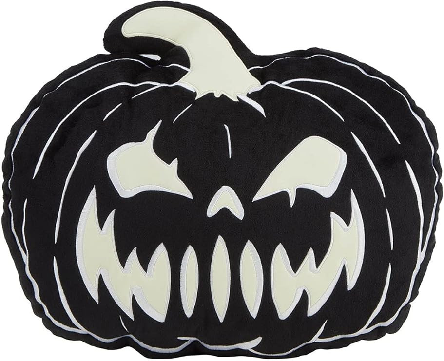 Killstar Jack o Lantern Pumpkin Glow in The Dark Goth Cushion Pillow KSRA002601, Black, One Size | Amazon (US)