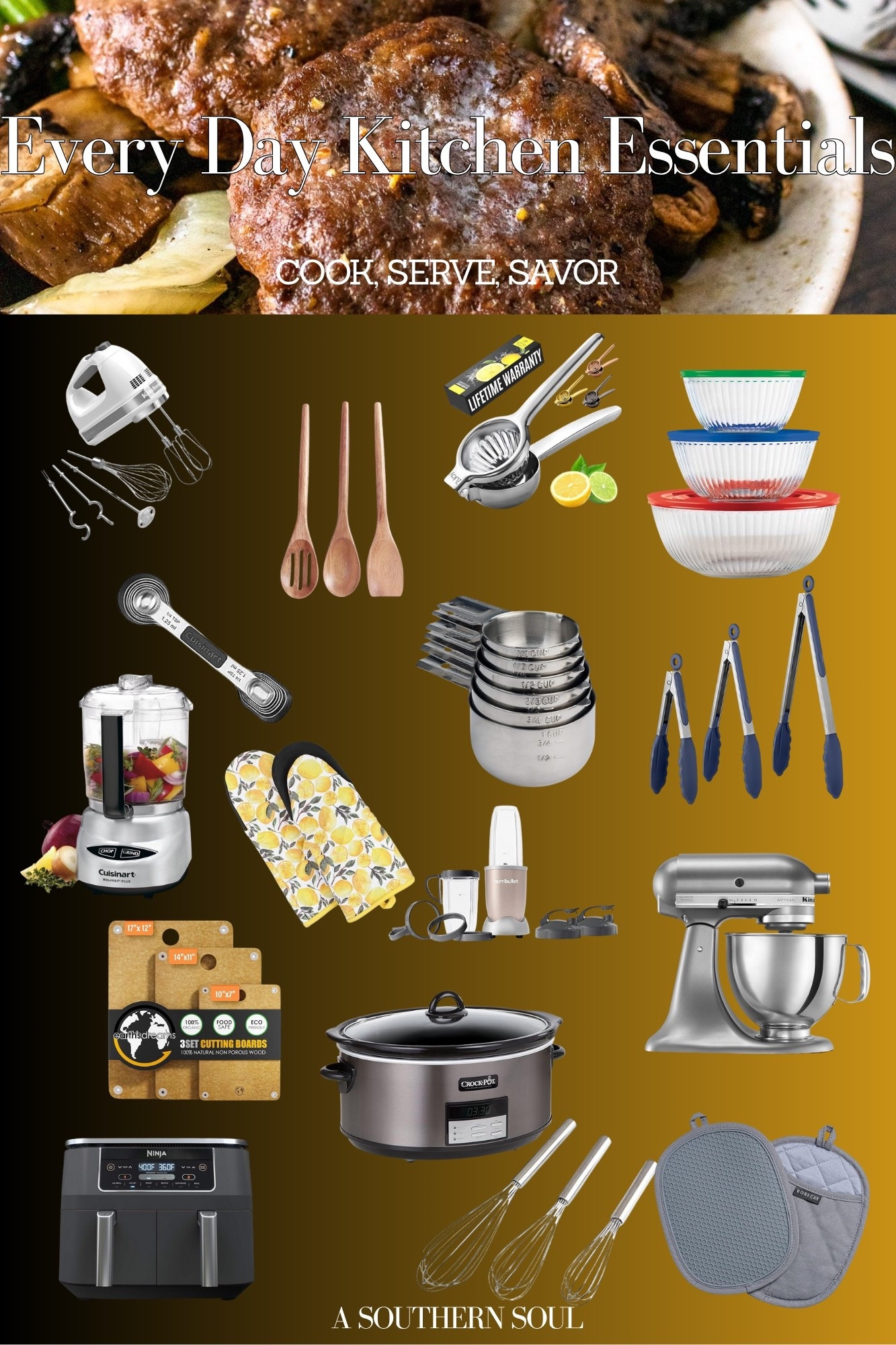 Here are some of my every day kitchen essentials from my southern home. 💛