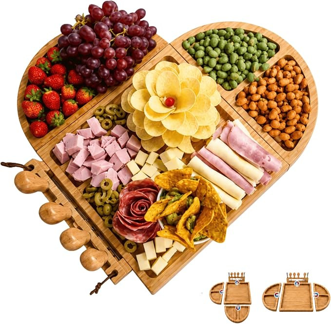 LUMAI Petisqueira Magnética Modular Toscana Tabua de Petiscos Queijos Frios de Bambu Premium | Amazon (BR)