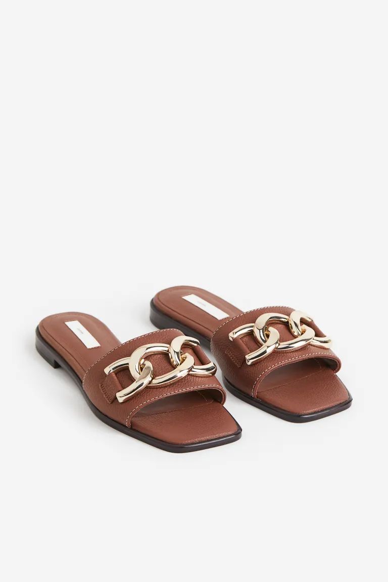 Leather Slides | H&M (US)