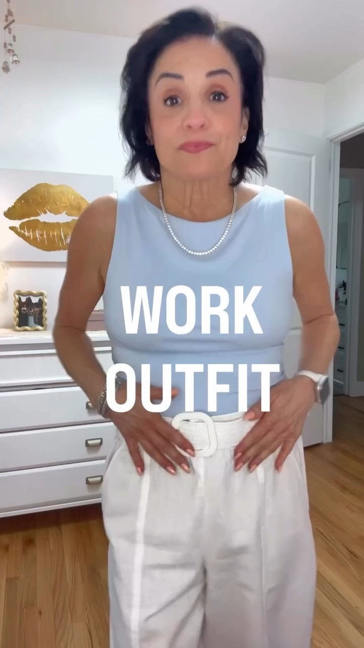 Morning, everyone! ✨ 
Off to work in an outfit that proves you don’t have to sacrifice comfort for style.

I am absolutely loving these wide-leg linen pants from Loft, they are an absolute 10/10! At 5’1”, finding the perfect ankle length can be a challenge, but these hit just right. I paired them with an easy, budget friendly tank from Old Navy, a classic white belt, and matching sandals for a clean, effortless look. I won’t forget my clutch from Amazon.  Who says affordable fashion can’t look incredibly chic? 🤍

Proving day by day that style only gets better for women over 50! 

👇 Want the links? Comment “LINEN” below and I’ll send all the outfit details straight to your inbox!

#WomenOver50 #LinenPants #EverydayStyle #SummerWorkWear #white 

@loft @amazon @oldnavy 
Earns commission

#LTKdayinmylife #LTKootd #LTKWorkwear