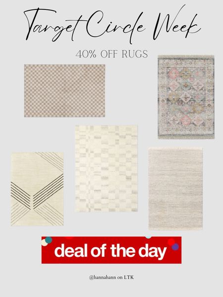 Target circle week find!! 40% off rugs today only!! 


Home 
Rugs 
Target rugs 
Target circle week
Deal of the day 
Sale alert 

#LTKsalealert #LTKxTarget #LTKhome