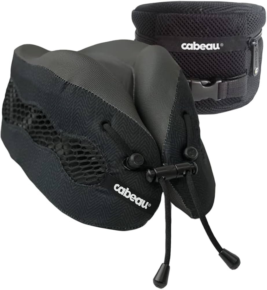 Cabeau Evolution Cool Travel Neck Pillow Cooling Airflow Vents, Memory Foam Neck Support, and Adj... | Amazon (US)