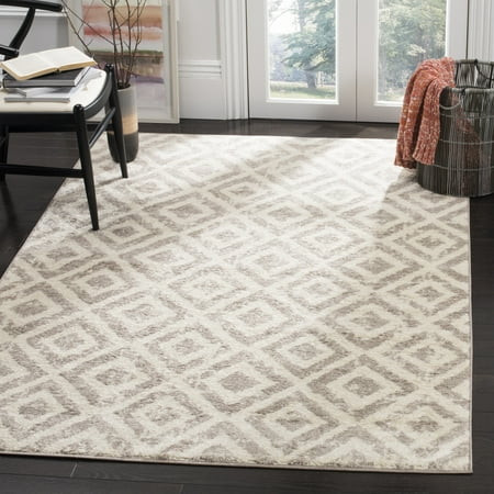 SAFAVIEH Amsterdam Duncan Geometric Area Rug Ivory/Mauve 5 1 x 7 6 | Walmart (US)