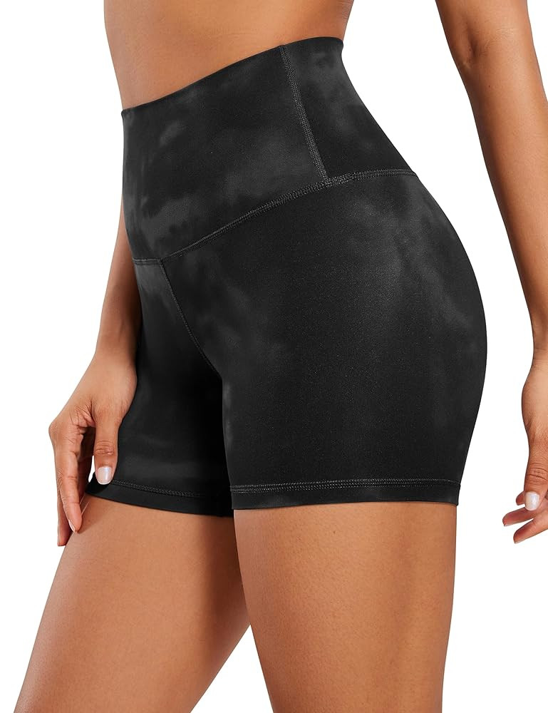 CRZ YOGA Womens Butterluxe Biker Shorts 4'' - High Waisted Booty Workout Volleyball Yoga Spandex | Amazon (US)