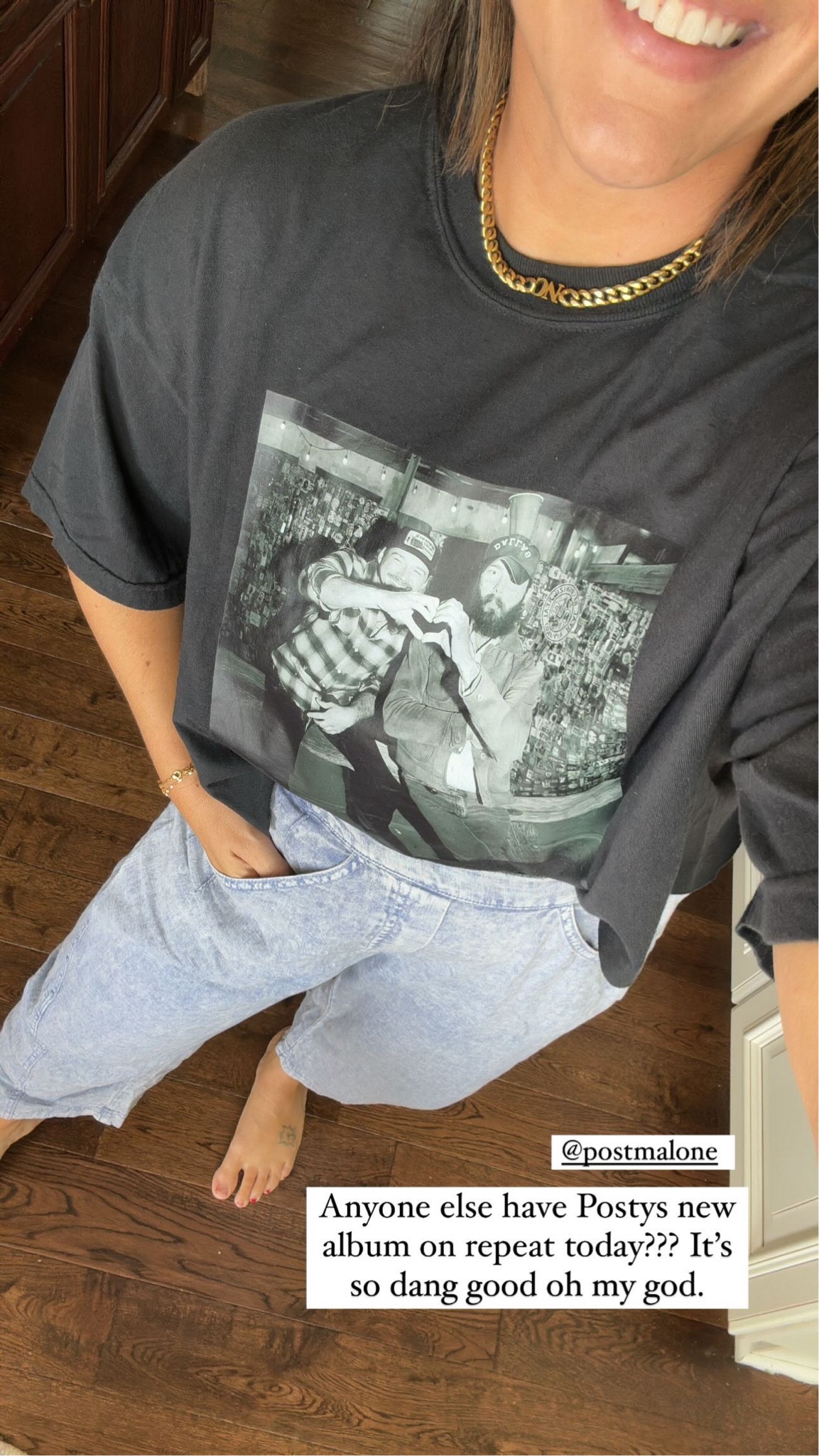 Post Malone and Morgan Wallen tee. I sized up to XL then cropped it with scissors! 

#LTKStyleTip #LTKMidsize #LTKSeasonal