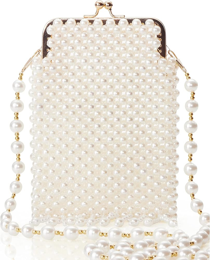 BABEYOND Pearl Shoulder Bag (Beige): Handbags: Amazon.com | Amazon (US)
