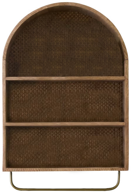 Belmar Arched Woven Wall Shelf | Magnolia