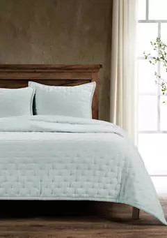 HiEnd Accents Stella Solid Color Faux Silk Velvet Romantic Modern Rustic 1 Piece Quilt | Belk