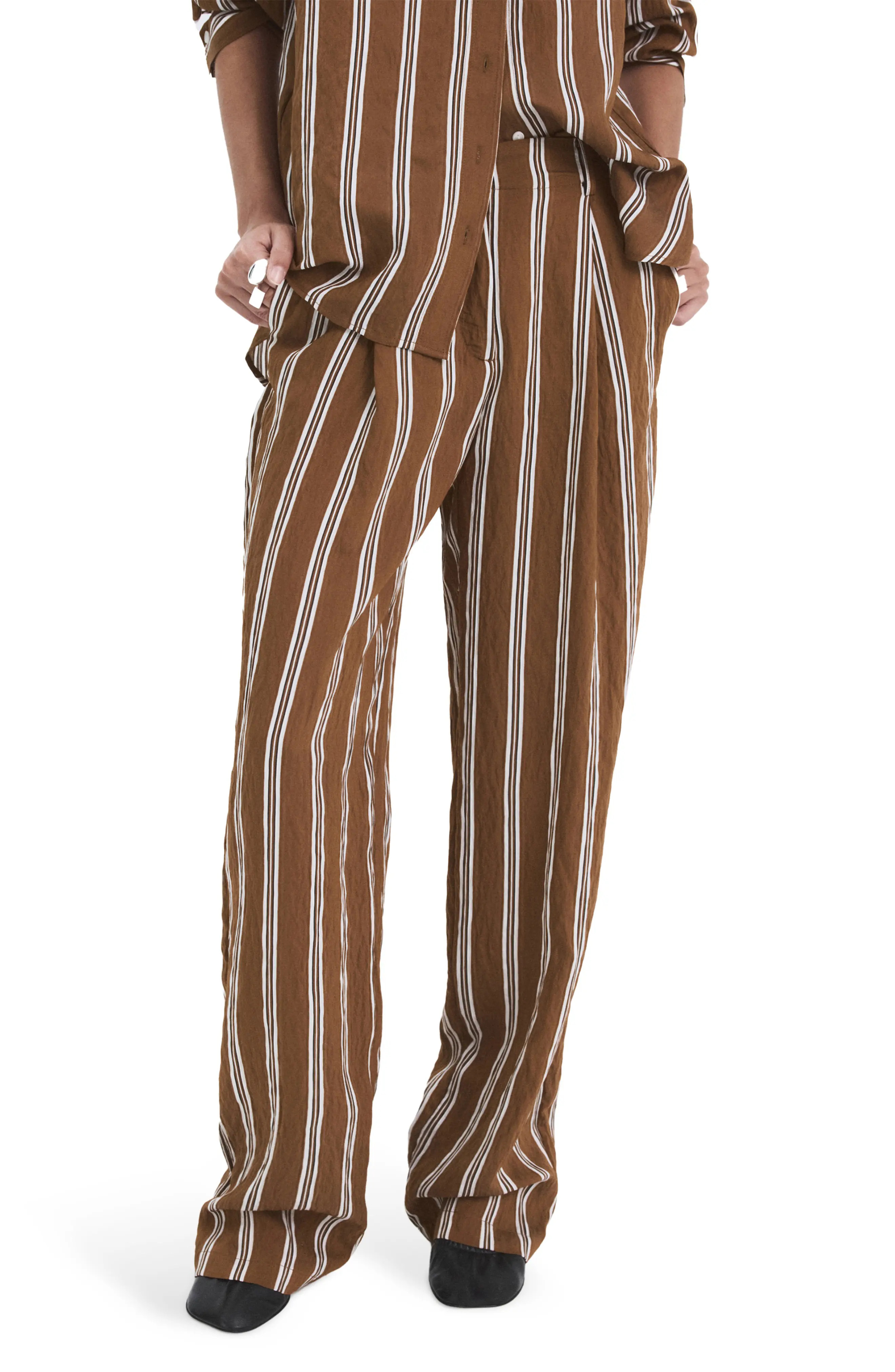 Pantalon Salsi Stripe Straight Leg Pants (Women) | Nordstrom | Nordstrom