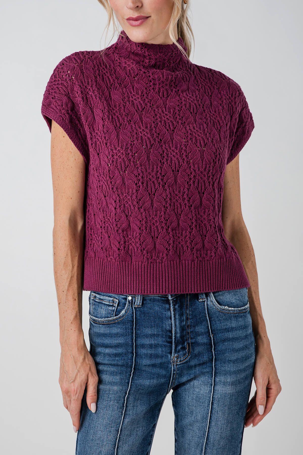 Free People Vickie Mock Neck Sweater | Social Threads