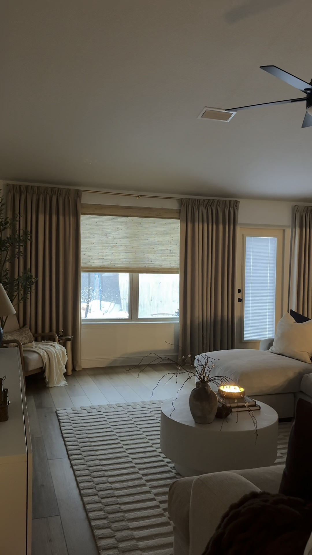 upgrading my builder grade home little by little. 

window treatments 