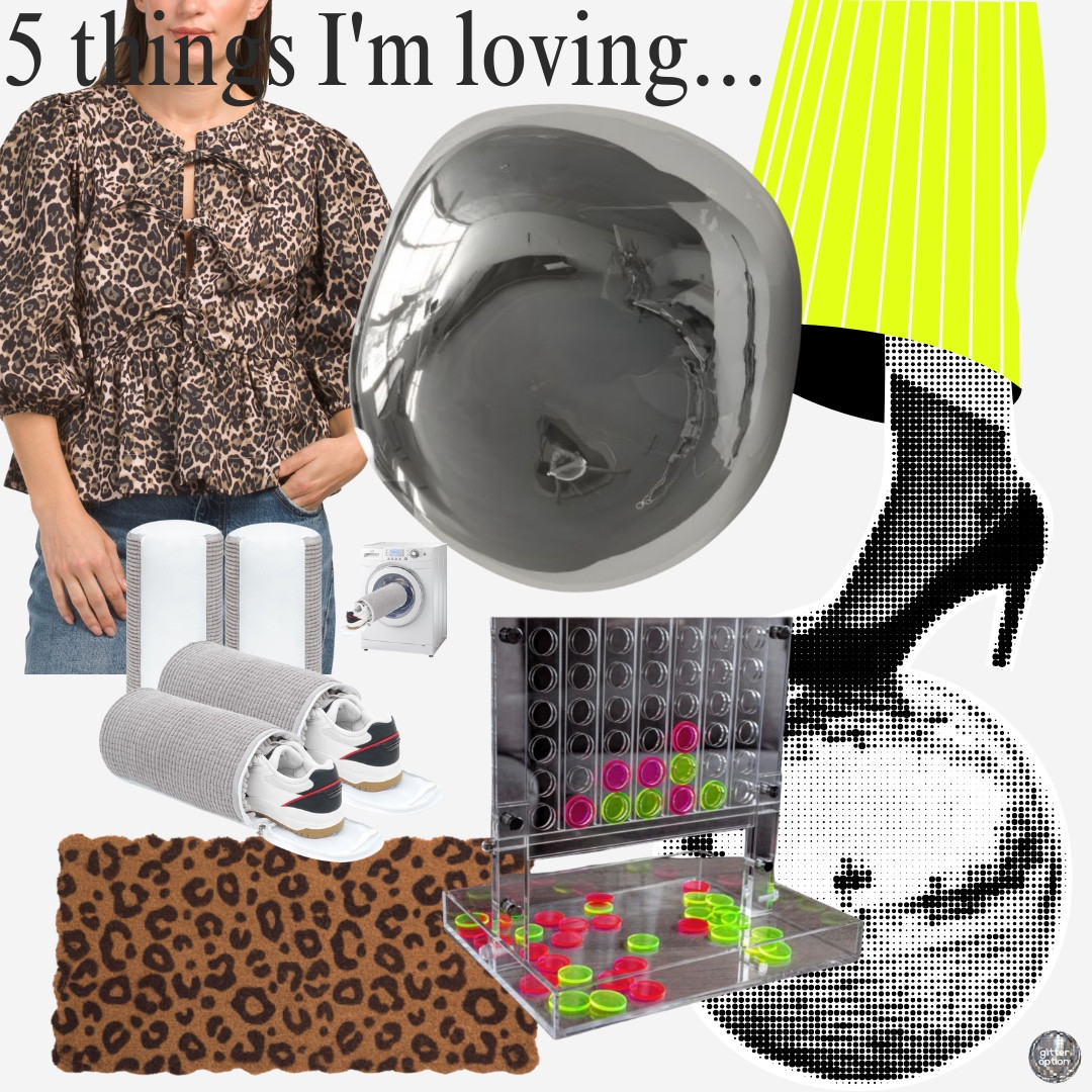 fave 🤚🏼 
on trend blouse ✅ leopard print ✅ front ties ✅ cute
silver orb is a sconce light from litfad.com
give me all the neon + acrylic
leopard print door mat 🐆
shoe washers for the washing machinee

#LTKHome #LTKKids #LTKStyleTip