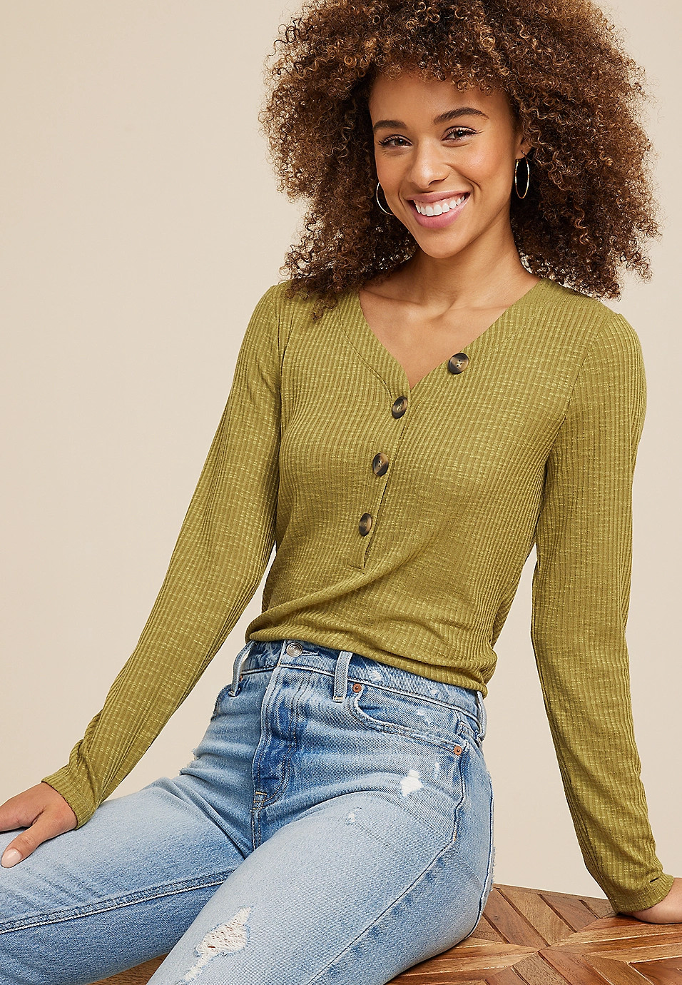 Heartland Henley Tee | Maurices