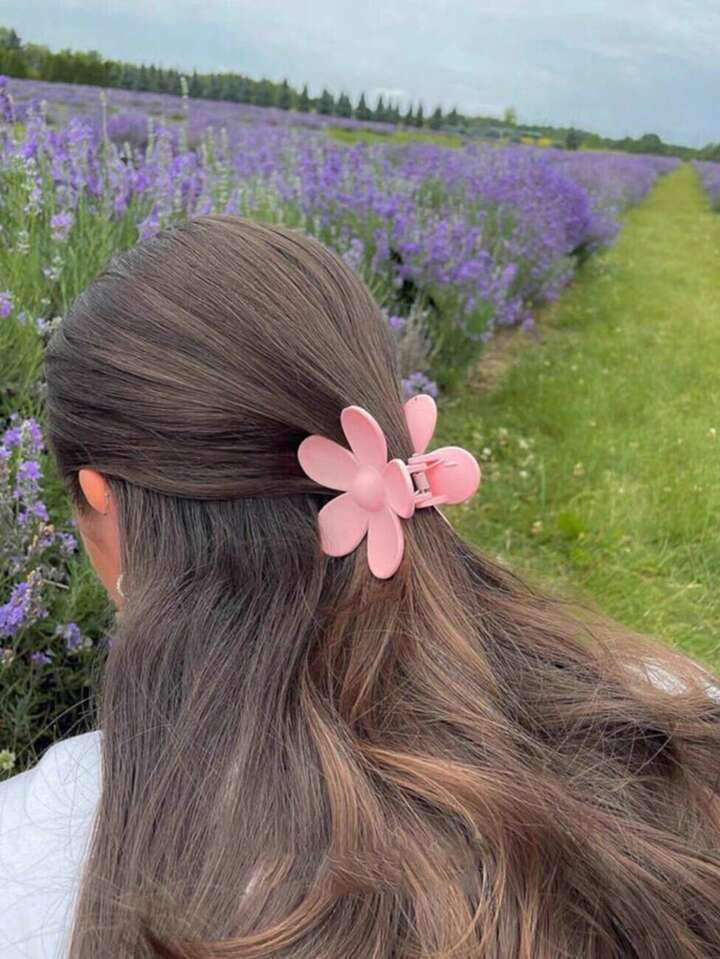 1pc Women Spring Korean Style Floral Hair Claw Clip Sweet Flower Shaped Hairpin INs Style Suitabl... | SHEIN