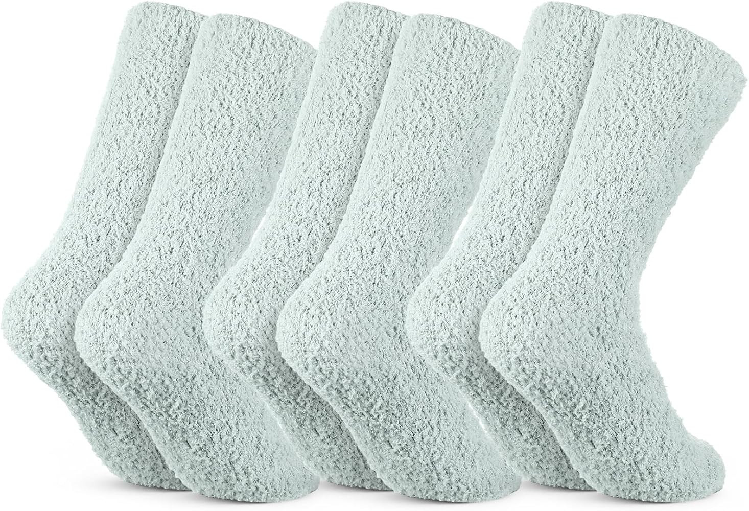 Newcotte 3 Pcs Womens Fuzzy Socks Winter Fluffy Sock Soft Slipper Warm Microfiber Plush Home Slee... | Amazon (US)