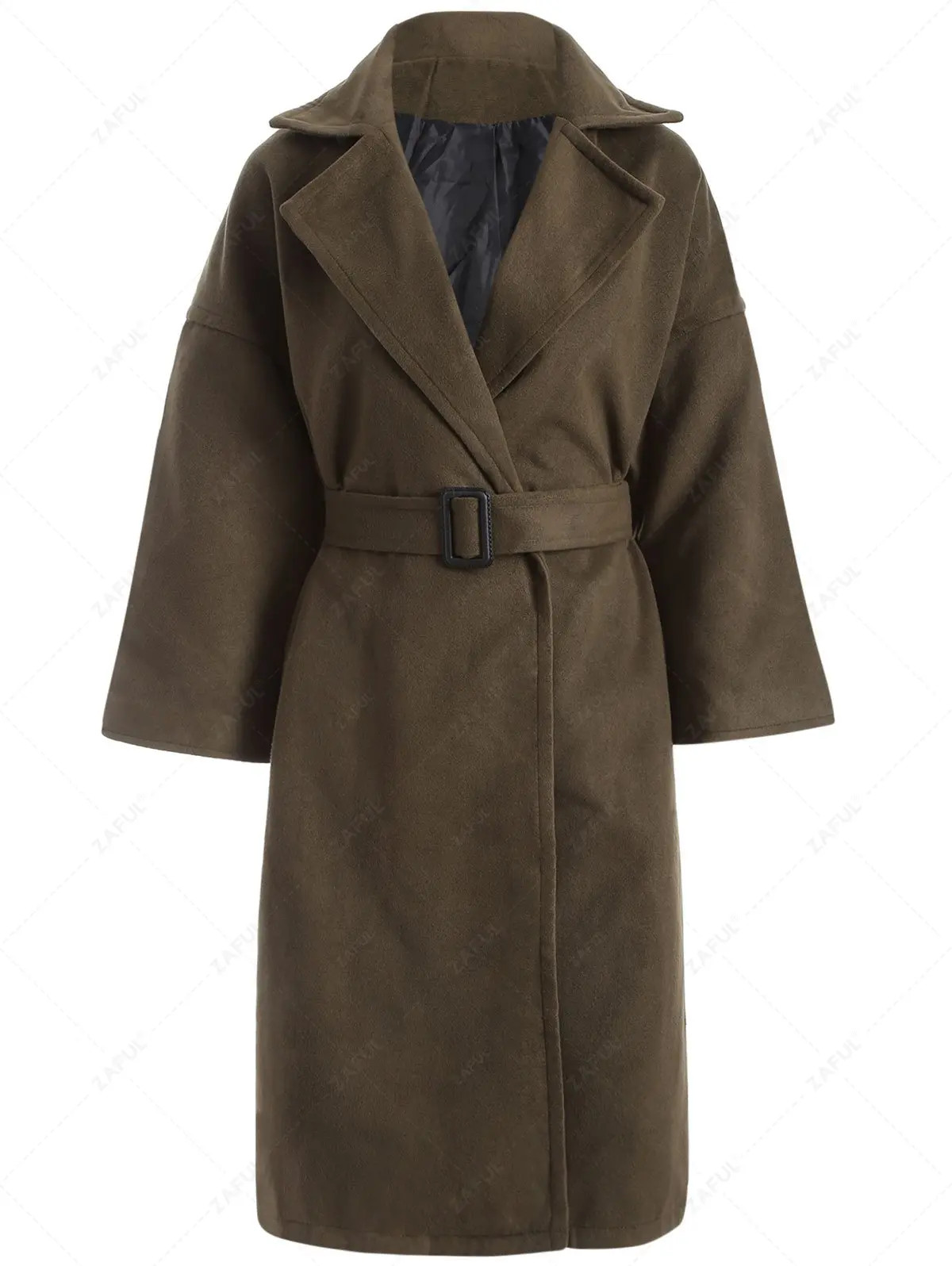 Wool Blend Winter Wrap Coat | ZAFUL (Global)