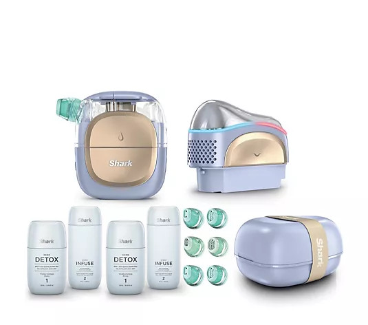 Shark FacialGlow Pro & Depuffi with Additional Serums & Tips - QVC UK | QVC UK
