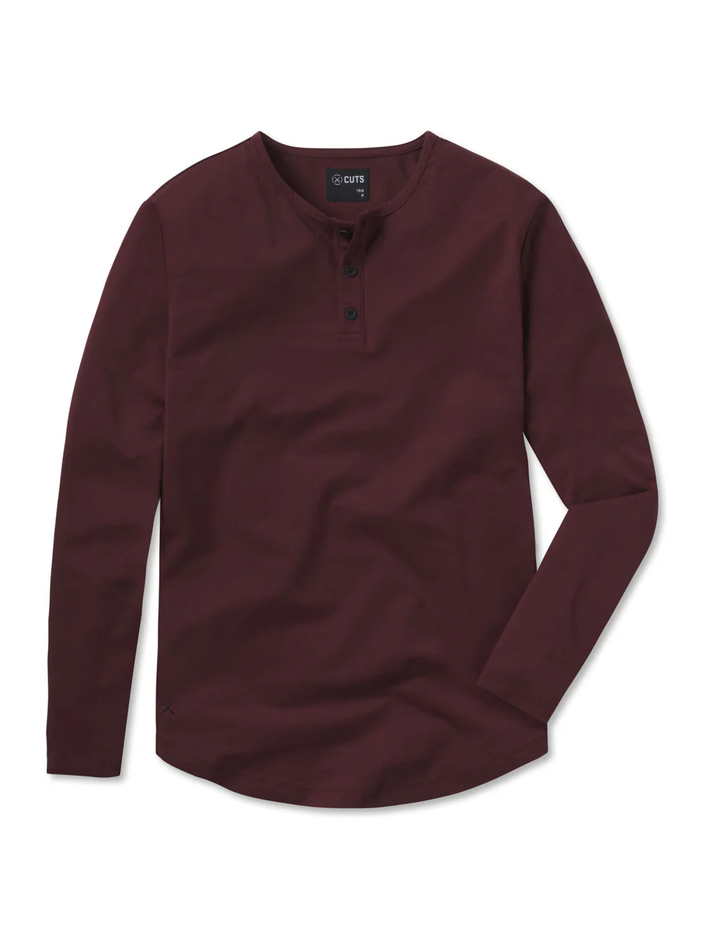L/S Henley Curve-Hem | Cuts Clothing