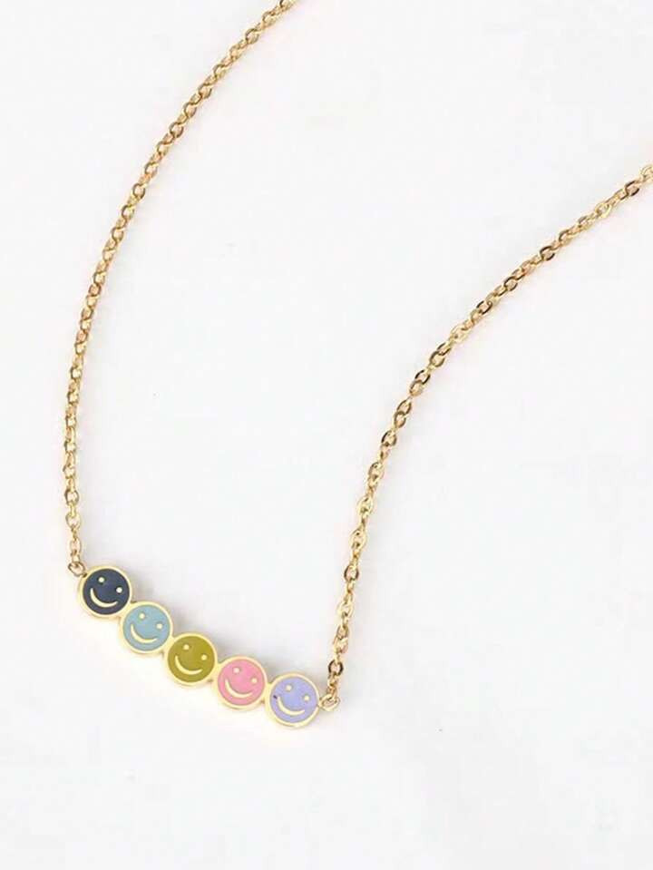 Expression Pendant Chain Necklace | SHEIN