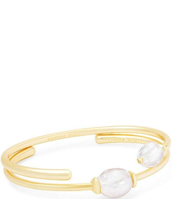 Amiya Cuff Bracelet Set In Pearl | Dillard's