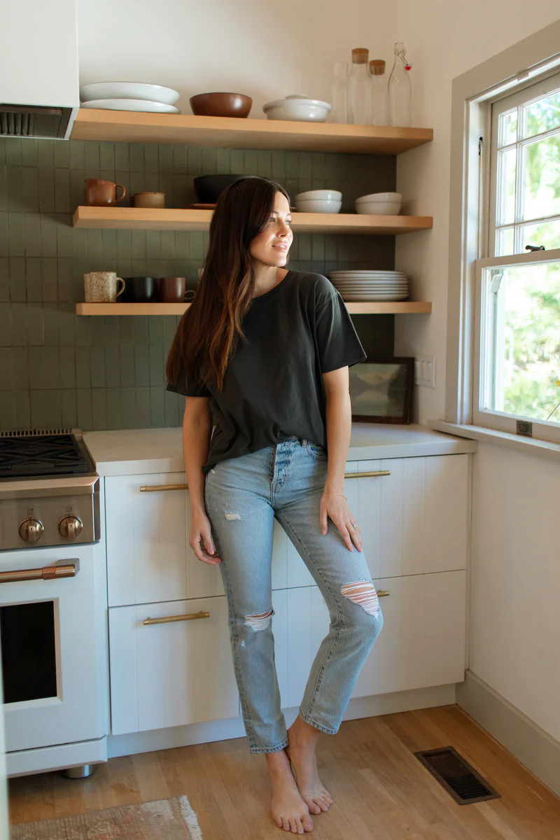 Lively Cotton Tee | Carly Jean Los Angeles