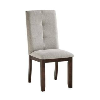Beloved 6-Piece Wood Top Dining Set with Cherry Upholstered Dining Chairs, Brown Dining Table, Bench, Seats 6 | The Home Depot