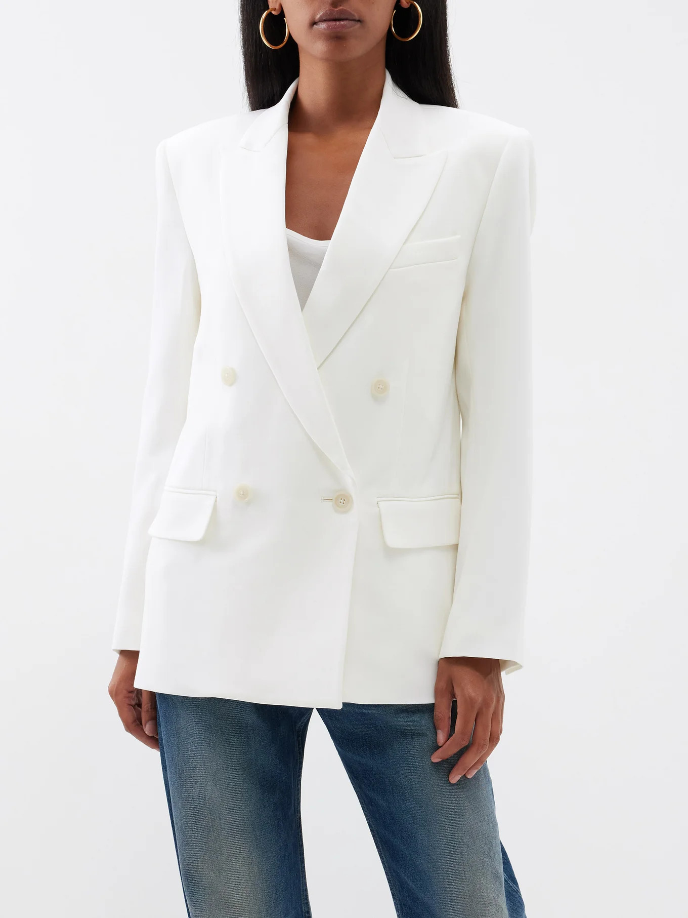 Pimpton wool-grain de poudre blazer | Matches (US)