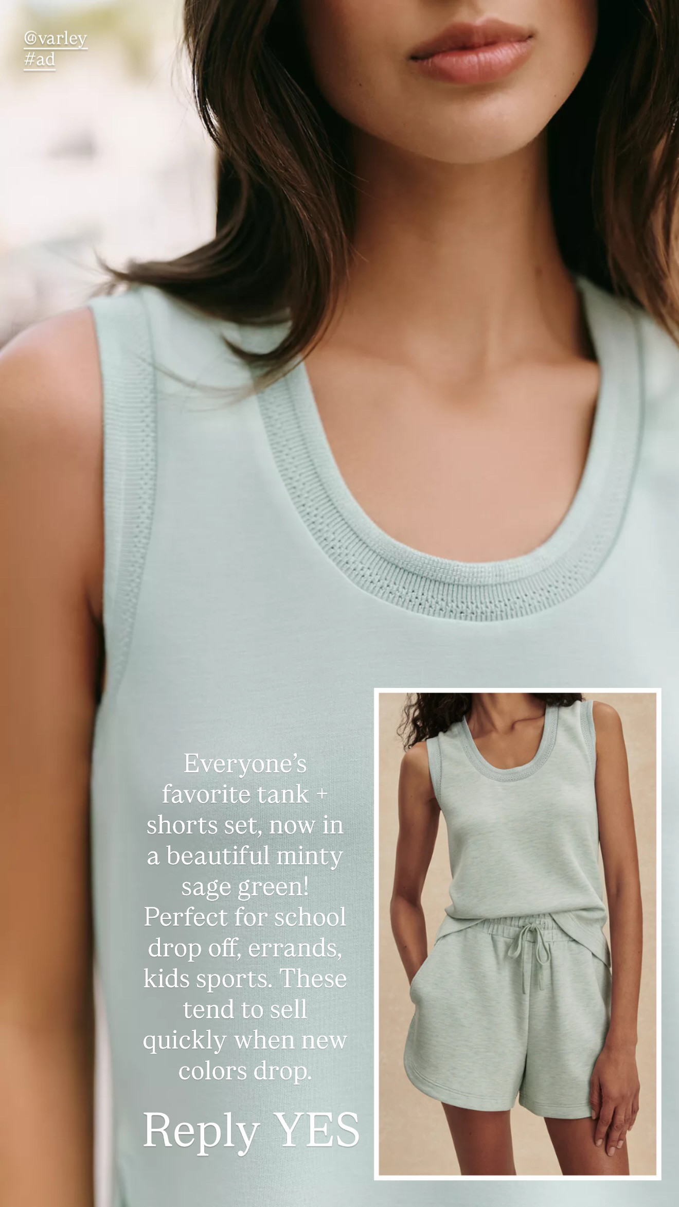 I'm obsessed with this Varley sage mint green tank for early fall! It's perfect for school drop off, errands, kids sports, etc. 

casual style, casual outfit, mom outfit, mom style, fall outfit  

 #LTKootd #LTKSeasonal #LTKActive