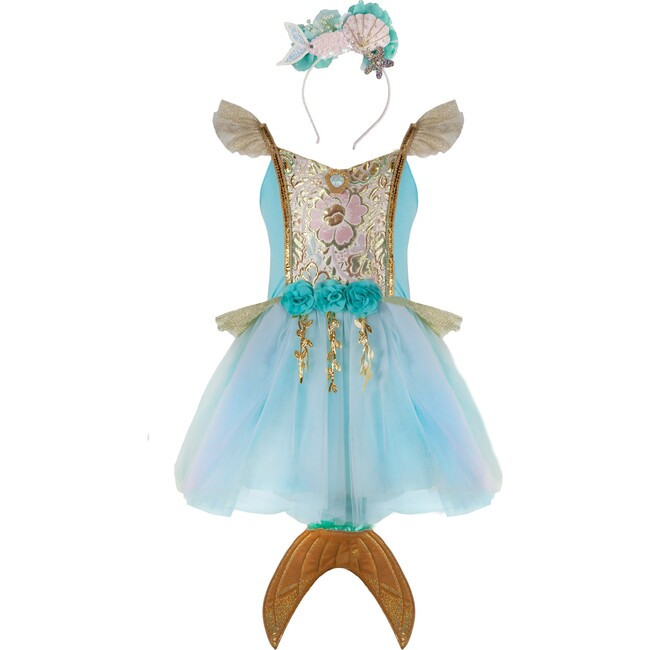 Mermalicious Dress w/Tail and Headband Size 5-6 | Maisonette