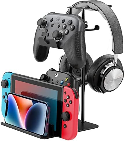 Amazon.com: Headphone Stand Game Controller Holder for Desk - Game pad Storage Organizer with Sol... | Amazon (US)