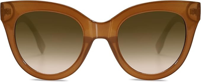 SOJOS Retro Vintage Oversized Cateye Women Sunglasses Trendy Stylish Large Frame SJ2074 | Amazon (US)