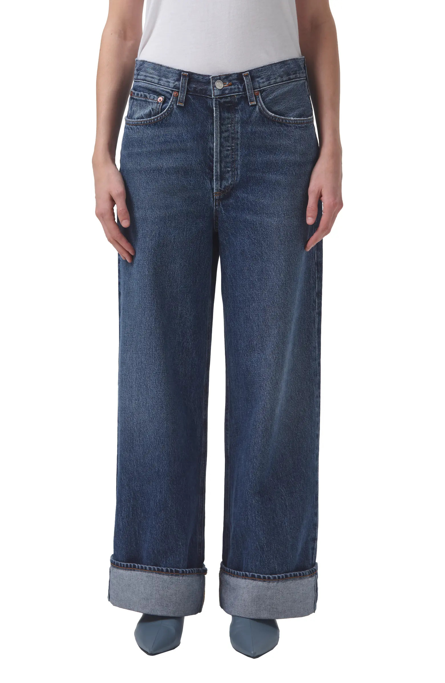 Dame High Waist Wide Leg Organic Cotton Jeans | Nordstrom