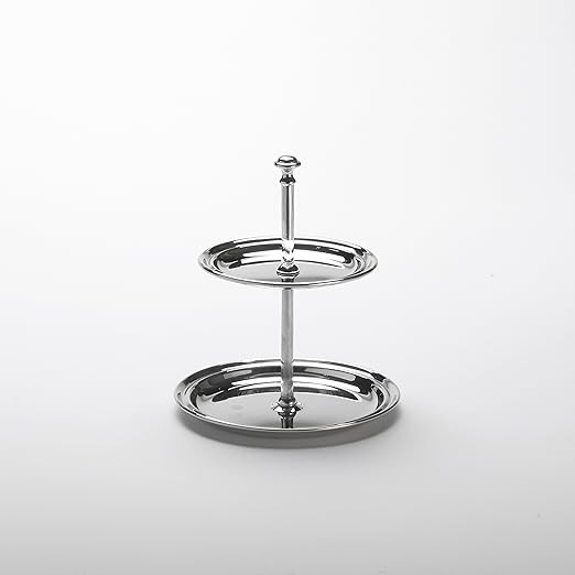 American Metalcraft STS2 Tiered Stand, Stainless Steel, Two-Tier, 7" Diameter, 7-3/4" Height | Amazon (US)