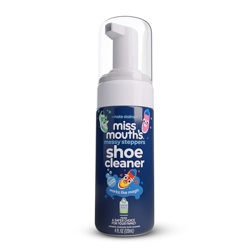Miss Mouth's Messy Steppers Shoe Cleaner - 4oz Foaming Ready To Use Sneaker Cleaner for Rubber, Canvas, Leather to Remove Dirt, Grass, Scuffs from makers of Miss Mouth's Messy Eater Stain Treater | Amazon (US)