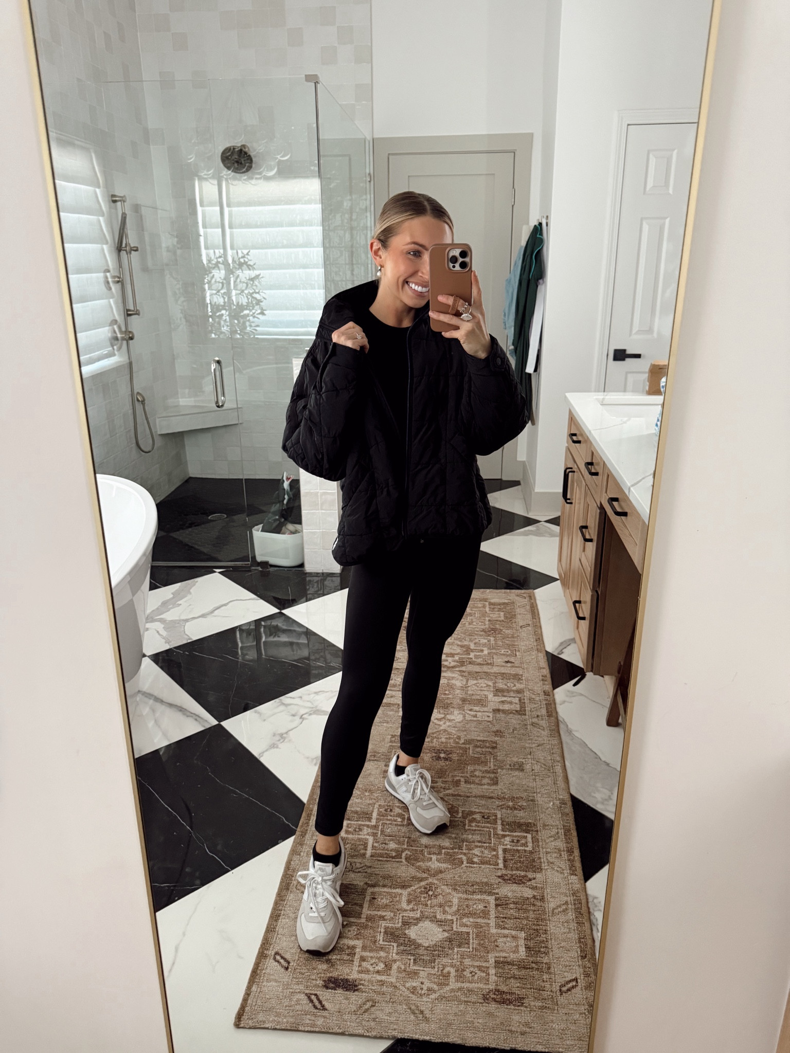 Casual Amazon leggings outfit with Free People jacket (linking an Amazon option as well)
Wearing size small in the top and leggings 

#LTKStyleTip #LTKFindsUnder50 #LTKActive