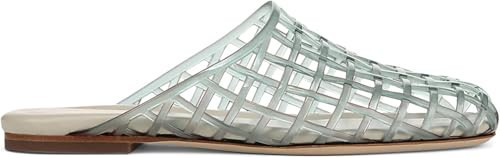 Clear Jelly Shoes for Women Slip on Jelly Mesh Slides Clear Hollow Closed Toe Flat Sandals Beach Comfortable Summer Beach Slippers (Grey, US Footwear Size System, Adult, Women, Numeric, Medium, 9) | Amazon (US)