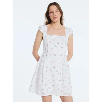 Scoop Women's Square Neck Mini Dress, Sizes XS-XXL | Walmart (US)