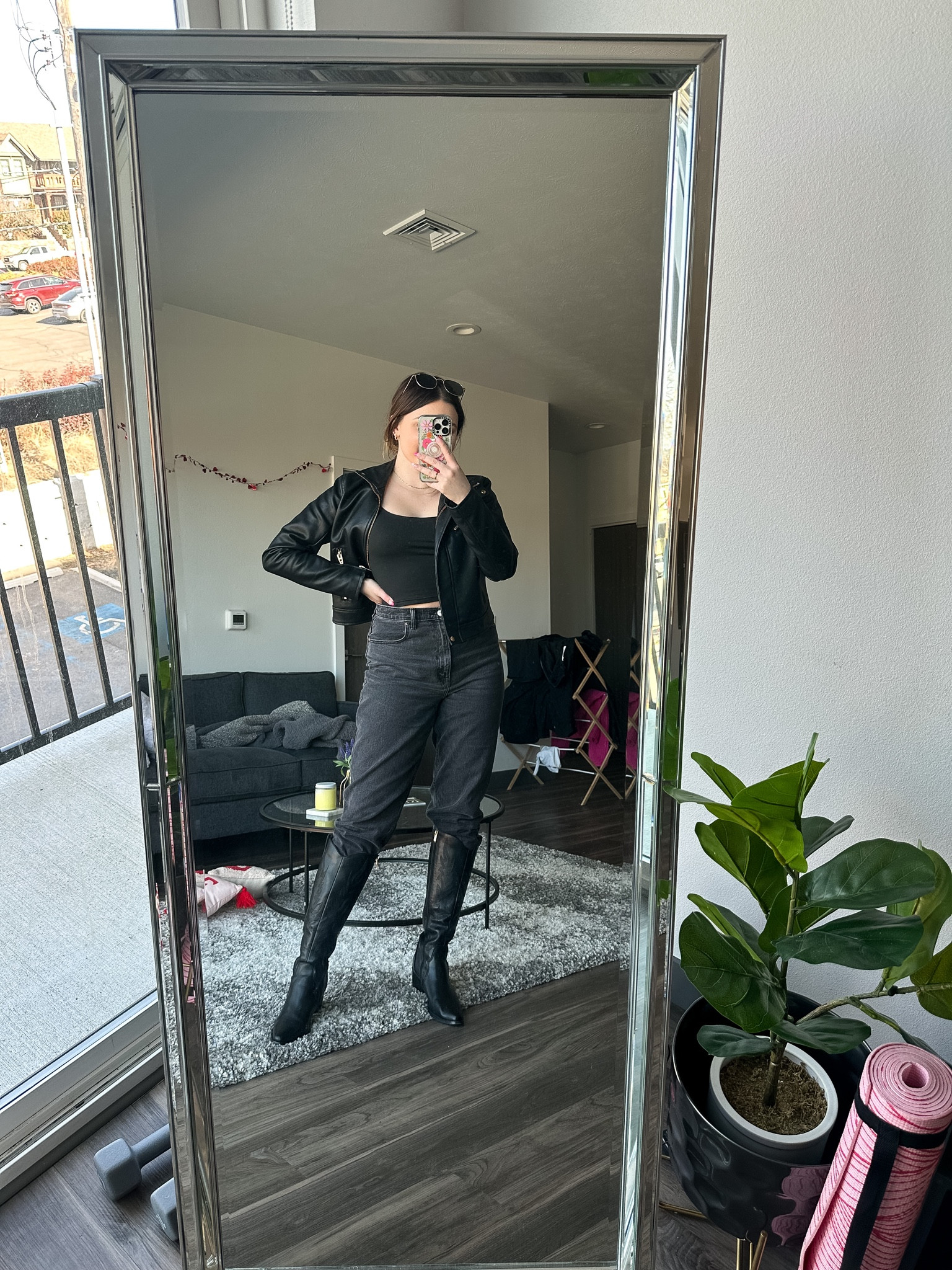 All black model off duty inspired outfit! Featuring my favorites from Amazon

I’m wearing a L jacket, M tank, size 31 jeans and size 9 boots

#LTKSeasonal #LTKFind #LTKstyletip