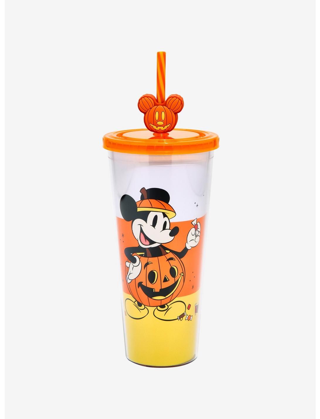 Disney Mickey Mouse Pumpkin Topper Acrylic Travel Cup | Hot Topic
