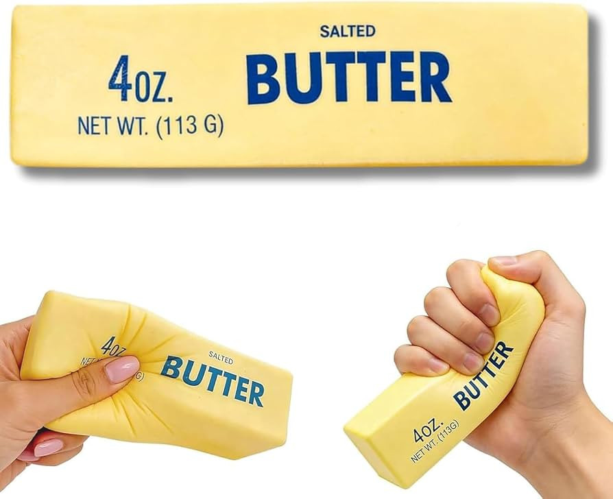 Butter Squishy, Butter Stick Squishes Stress, Squishy Butter Stick, Anxiety Relief Fidget Replica... | Amazon (UK)