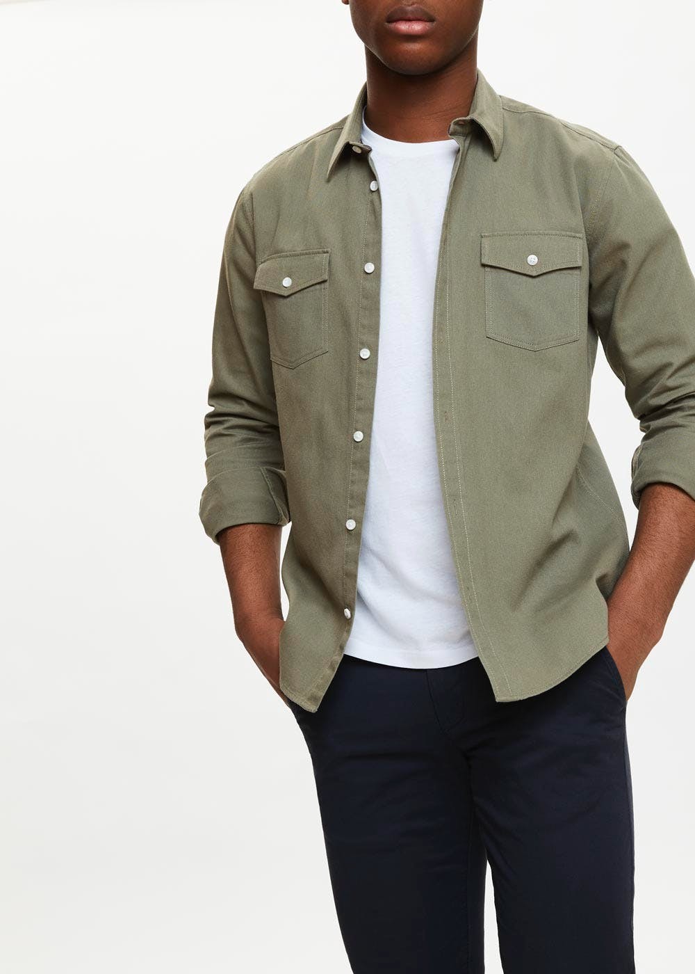 Western Shirt – Khaki | Matalan UK