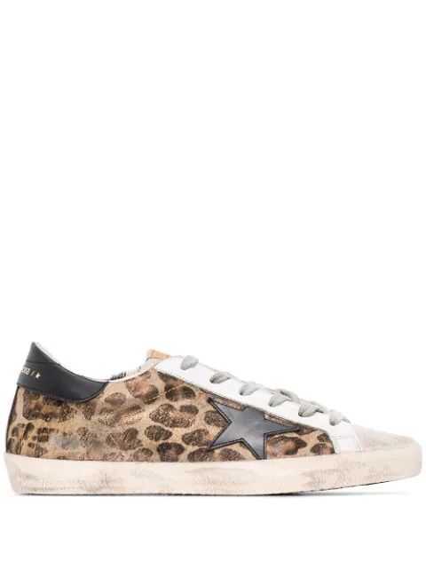 superstar leopard print sneakers | Farfetch (US)