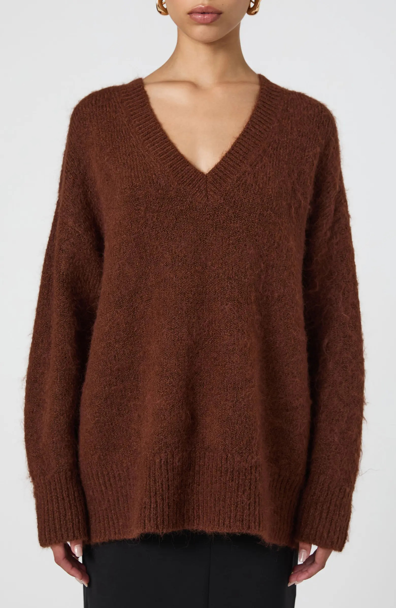 French Connection Oversize V-Neck Sweater | Nordstrom | Nordstrom