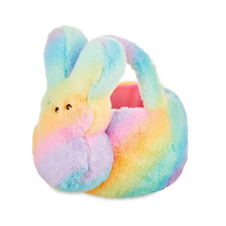 12" Peeps Bunny Basket&nbsp; Easter Bunny with Basket and Easter Eggs, Easter Decorations, Bunny ... | Walmart (US)