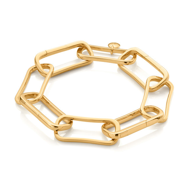 Alta Capture Large Link Charm Bracelet | Monica Vinader (Global)