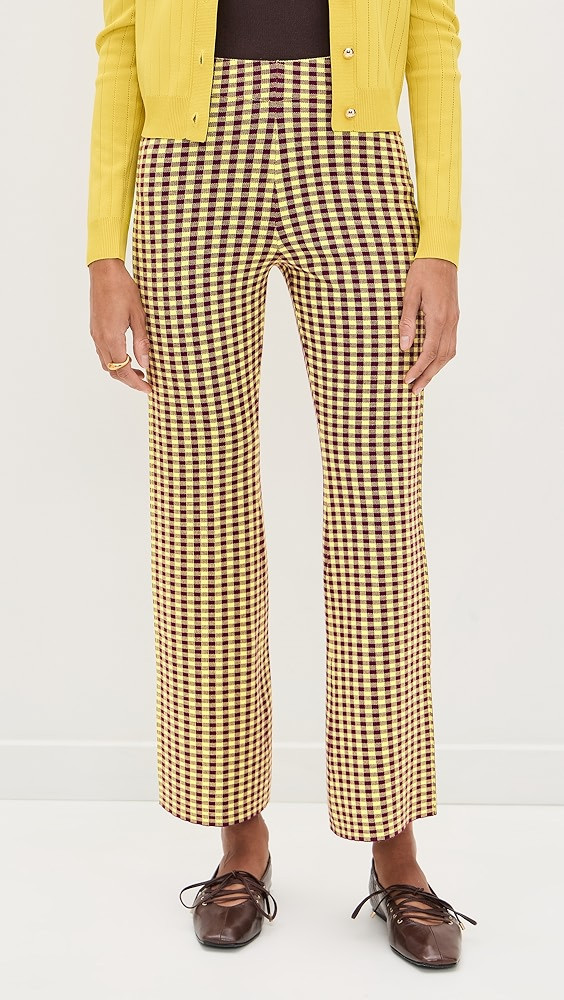 Gingham Flare Pants | Shopbop
